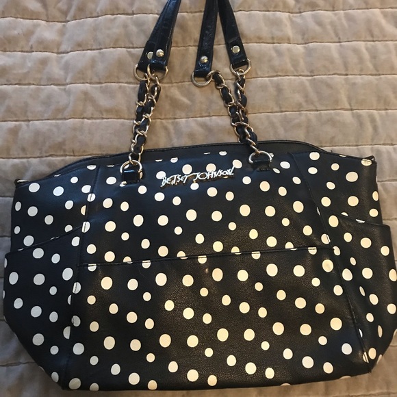 Betsey Johnson Polka Dot Purse - Picture 1 of 7